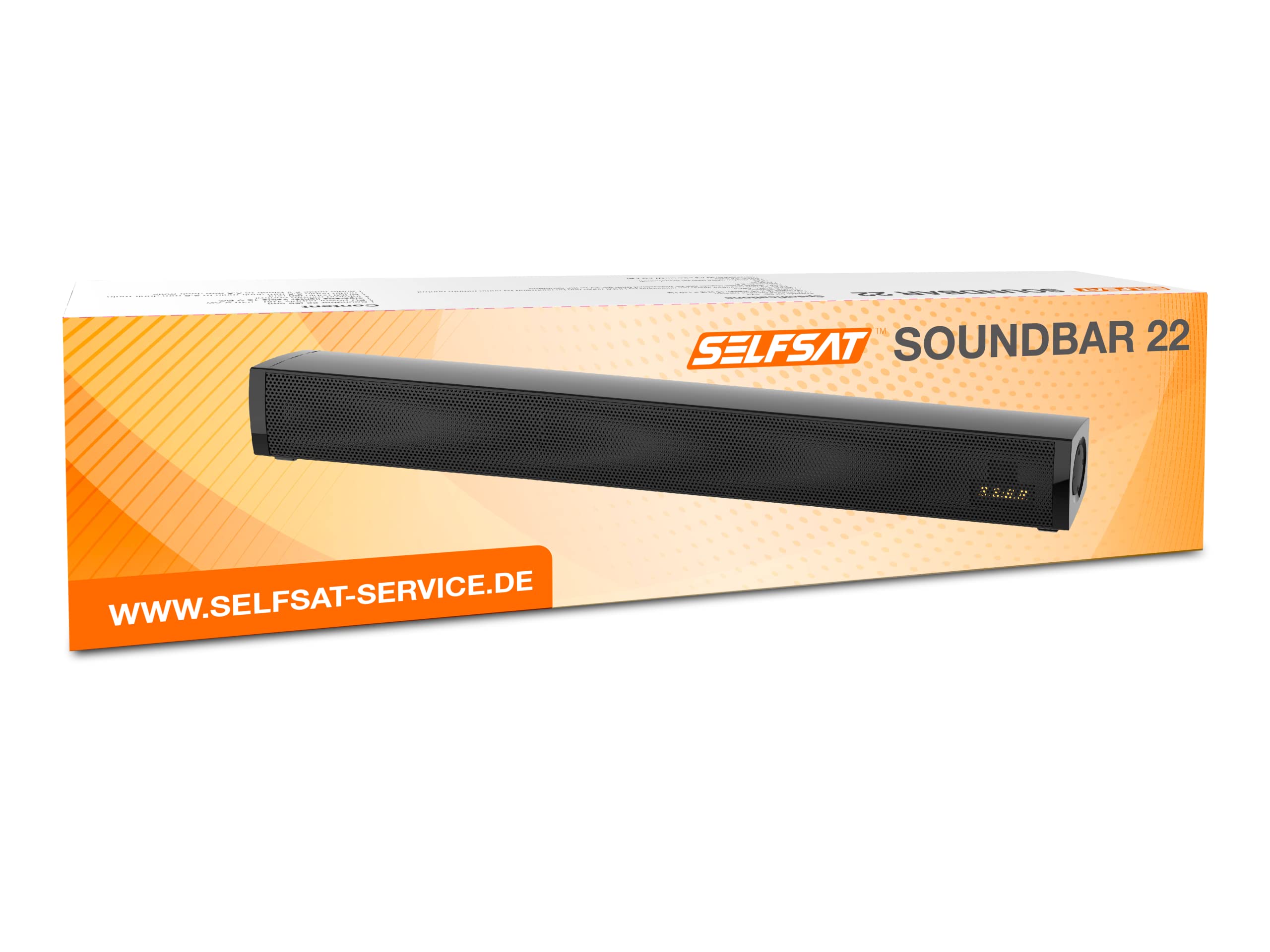 SELFSAT [Test: SEHR GUT SOUNDBAR 22 (12V Soundbar passend für 22“ TVs) Bluetooth schwarz