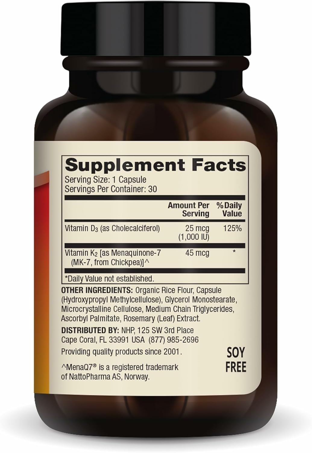 Dr. Mercola Vitamins D3 & K2 Low Dose - Maintain Vitamin D Levels - Supports Immune & Bone Health - MenaQ7 Chickpea-Sourced K2 - Non-GMO, Gluten-Free & Soy-Free - 30 Capsules (30 Servings) (Pack of 2)