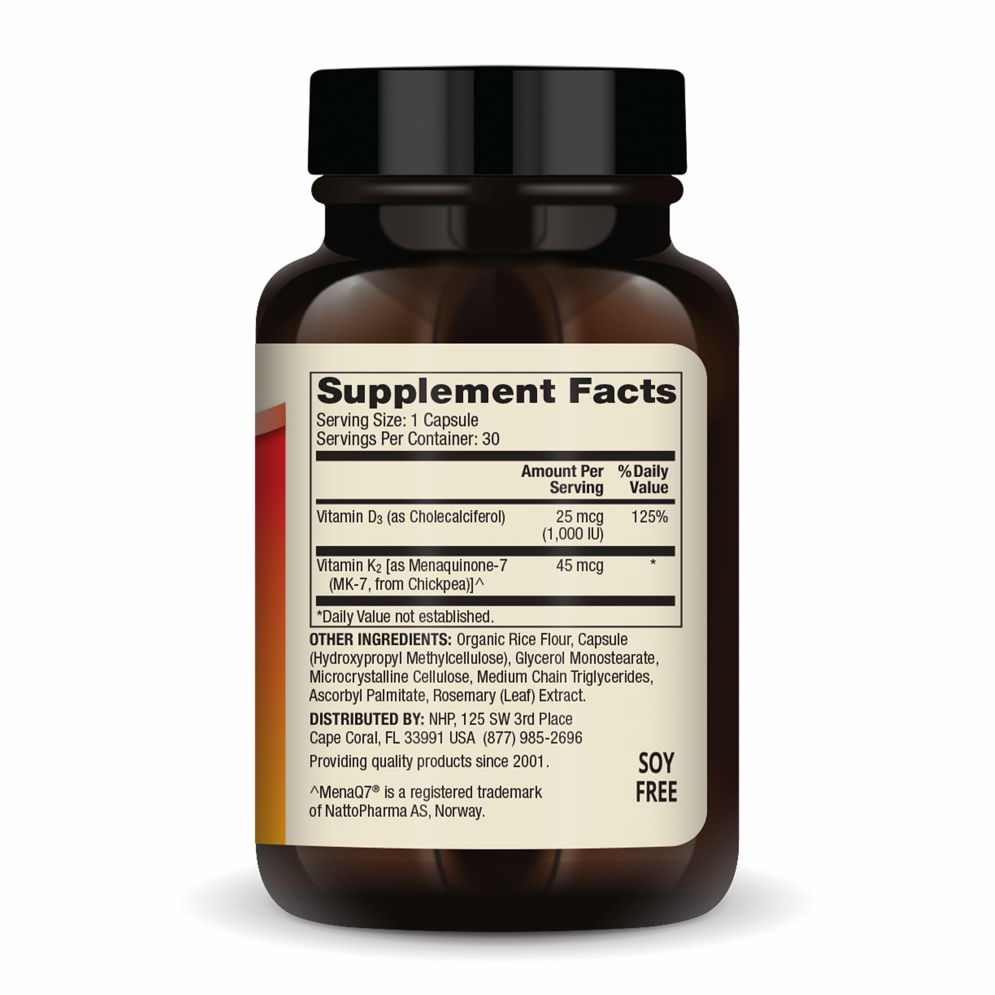 Dr. Mercola Vitamins D3 & K2 Low Dose, 30 Capsules (30 Servings) — Amazon image 2
