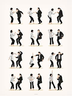 Trademark Fine Art Canvas Wall Art - Nour Tohme 'Pulp Fiction 2' Wall Art for Living Room, Bedroom, or Office Décor