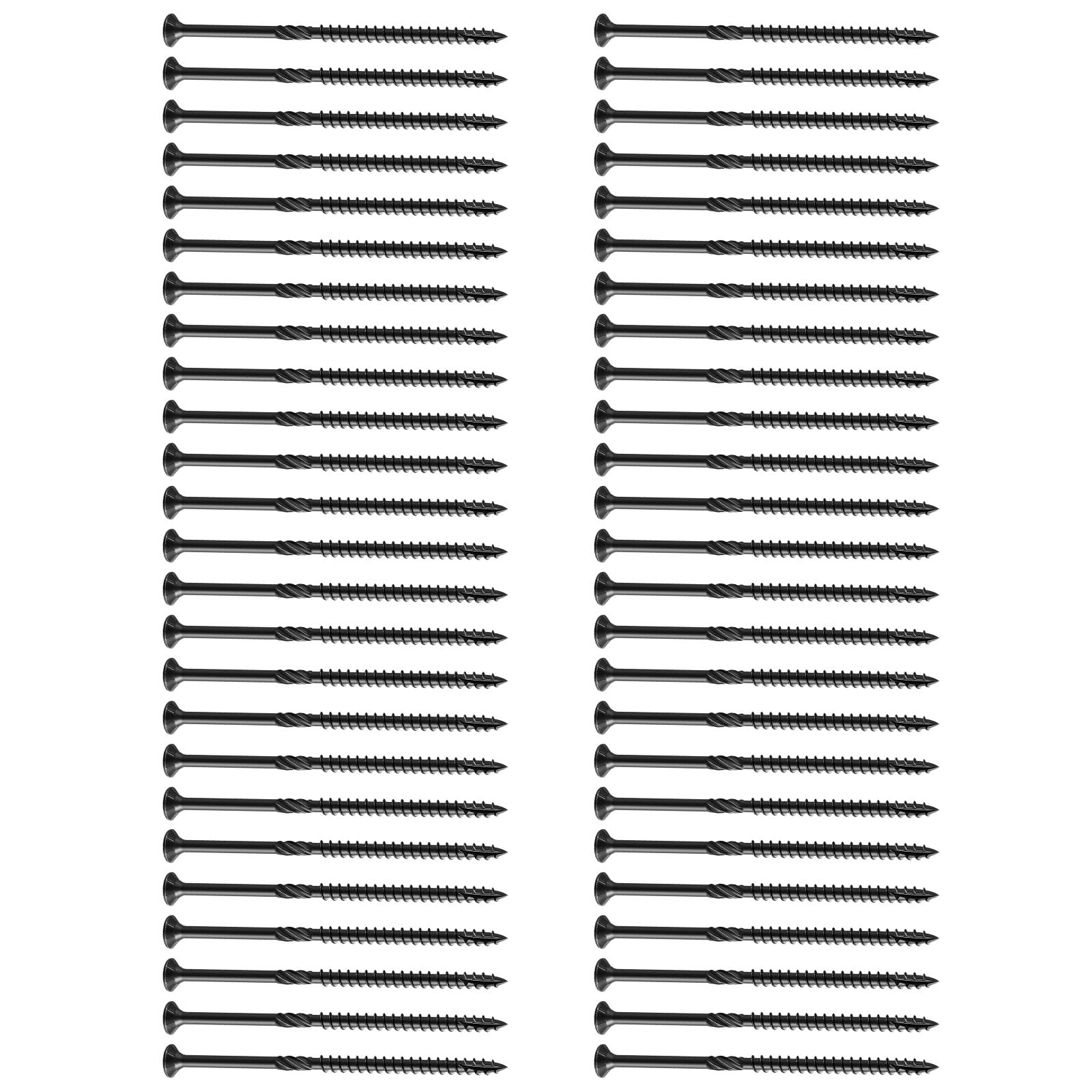 Nucelit 4.8 X 76 Of 50 Spell Operate Head Deck Screws Powerful Mild Steel For Outdoor Fence Wood Installation Against Oxidation Coating Mild Steel Star Head Deck Screws