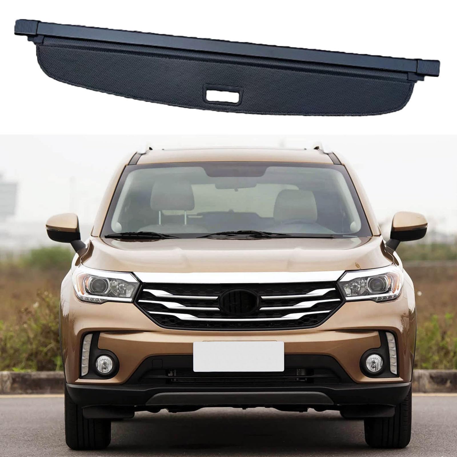 SXLGDW Car Retractable Rear Trunk Parcel Shelf,Compatible with Trumpchi GS4 2014-2019,Car parts