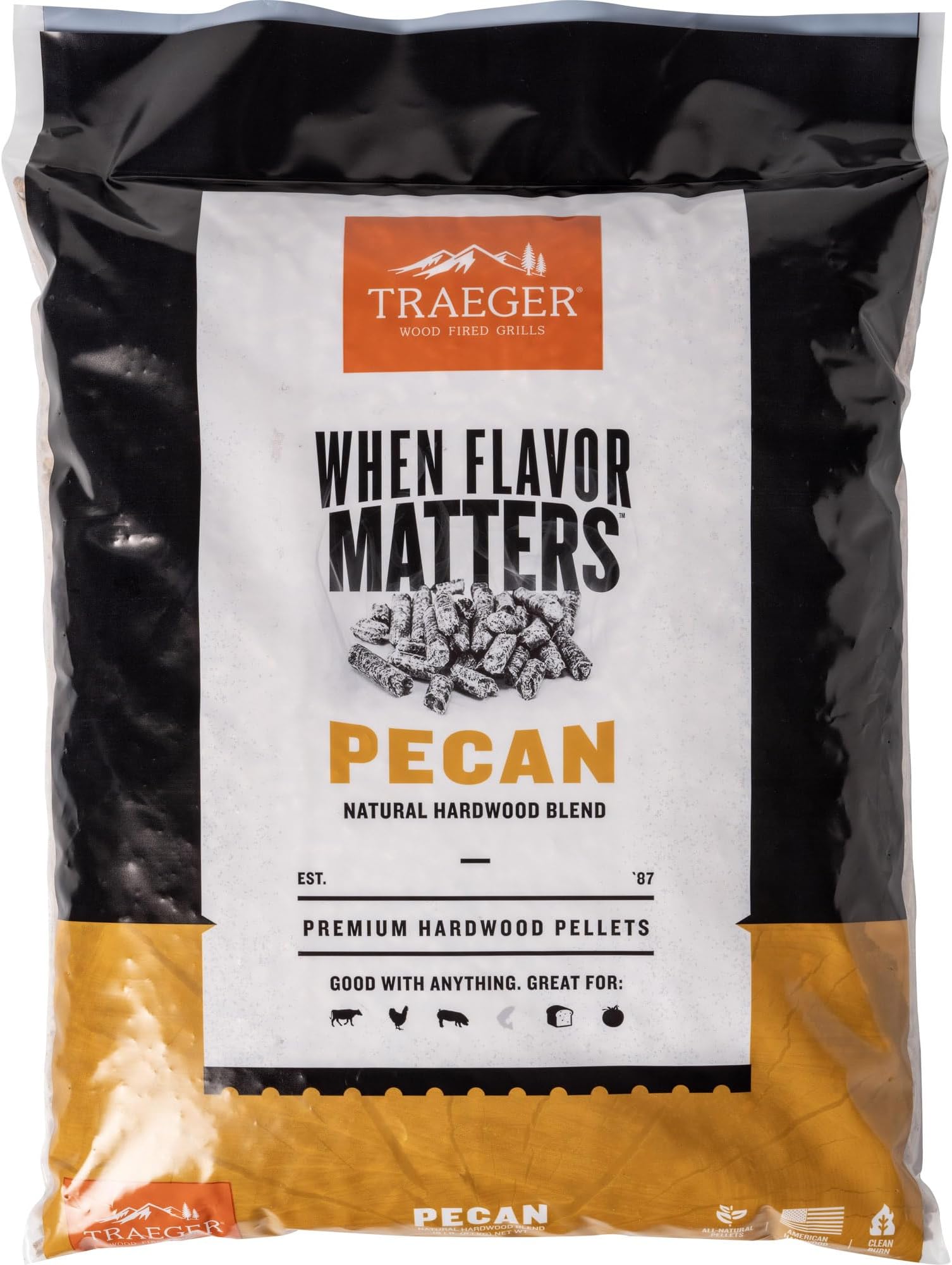 Amazon.com : Smokin' Pecan - 100% Pecan Shell Pellets - Smoking Pellets ...
