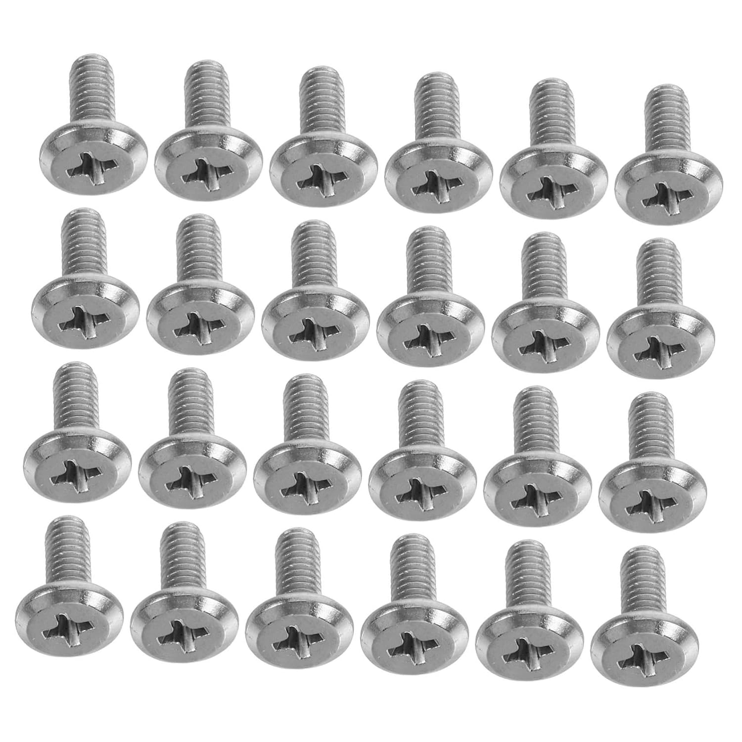OSALADI 100pcs Cross Countersunk Screws Flat Head Heavy Duty Cabinet Mounting Hardware for Tvs Desks and Cabinets