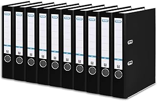 Elba Smart Pro 10453SW - Archivador (A4, 5 cm, etiquetas reemplazables, 10 unidades), color negro