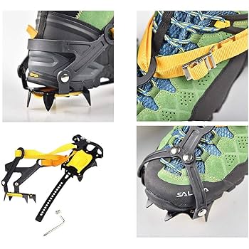  セミワンタッチアイゼン収納ケース付　10本爪女性向き 冬山・雪山登山の持ち物③］アイゼン編 アイゼンの種類と選び方