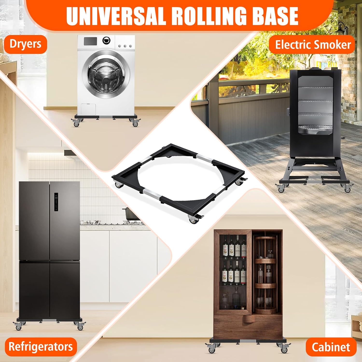 Universal Rolling Base for Appliances