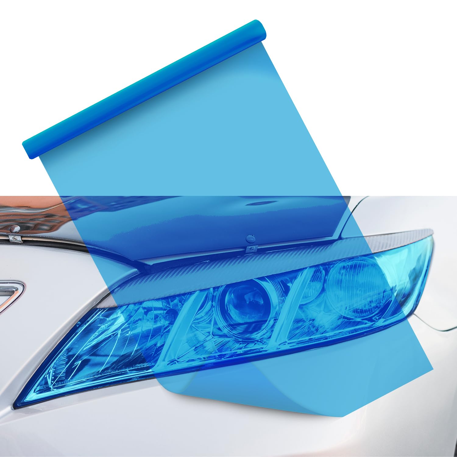 12 x 48 inches Headlight Tint Film, Tint Vinyl Wrap Protector Film Fog Light Color Change for Cars (Blue)