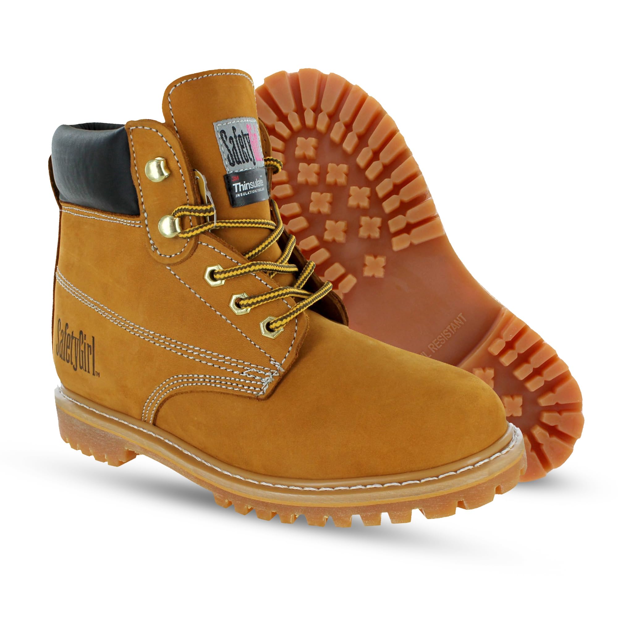 Safety Girl GS005-Tan-11.5M Insulated Work Boot II- Tan Steel Toe 11.5M, english, Capacity, Volume, Leather, 11.5M, Brown ()