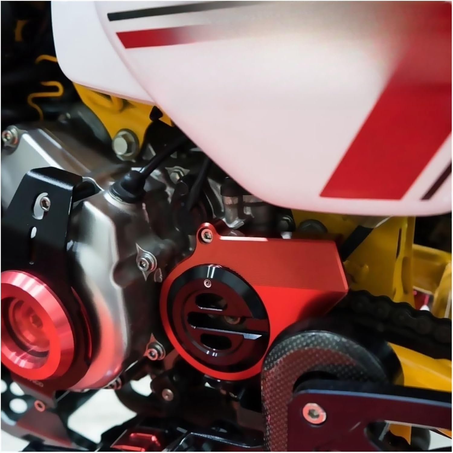 Motorcycle Chain Protector Decorative Cover Front Sprocket Guard Cover for Honda Monkey 125 Ct125 Hunter Cub