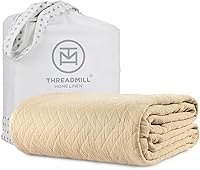 Vista 20 de Threadmill Mantas de algodón de lujo para cama de tamaño Queen Manta de tamaño Queen 100% algodón para todas las estaciones Aster Jacquard