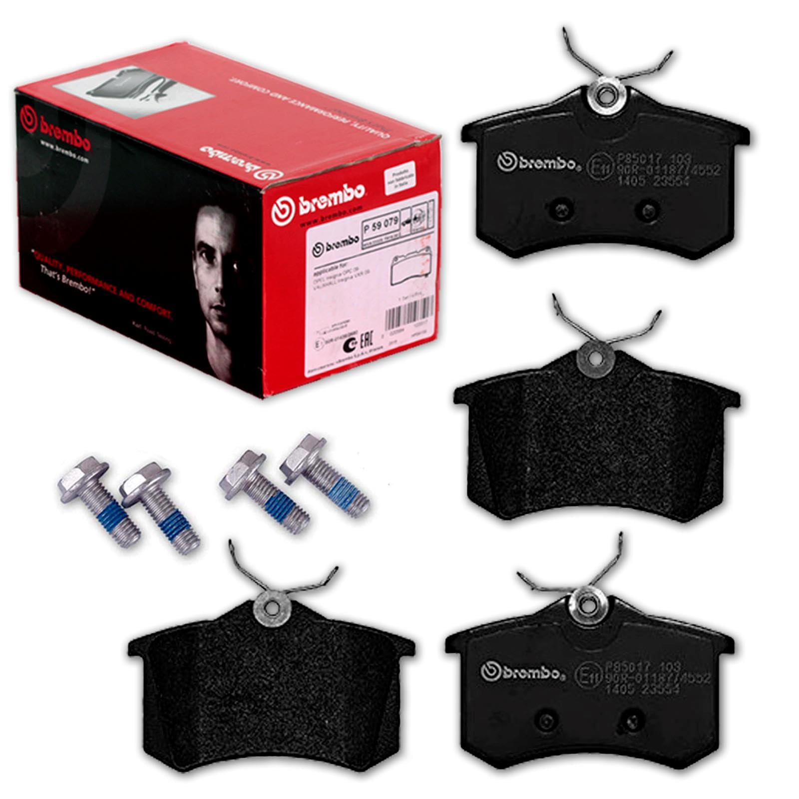 BandelOne enthält brembo Bremsscheiben + Beläge vorne + hinten für A4 8E B6 B7 + Exeo 3R