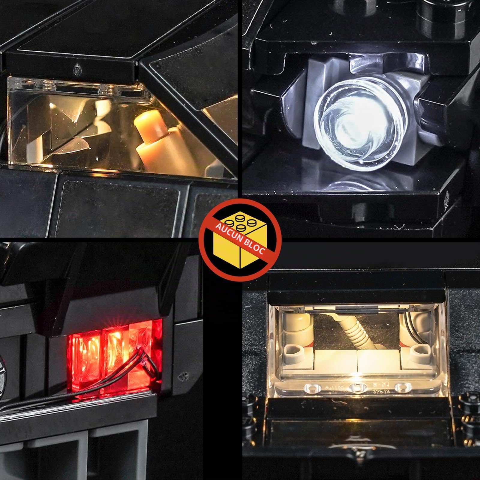Set d'éclairage LED compatible avec Lego 77262 Ken Block's '65 Ford Mustang Hoonicorn V1 (sans modèle), kit d'éclairage décoratif compatible avec les briques Lego 77262