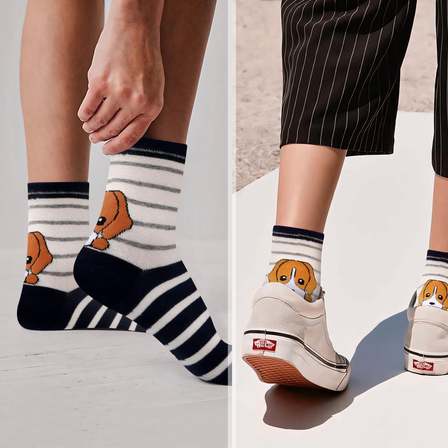 AGRIMONY Calzini Donna Calzini Divertenti Fantasia Gatto Cane Simpatici Multipack - Regali Natale Compleanno per Lei