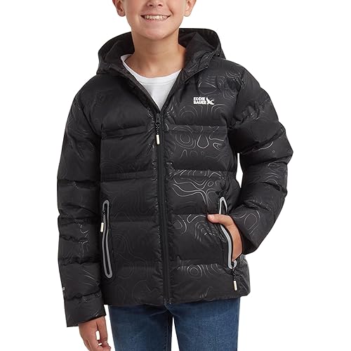 Eddie Bauer Boys' Winter Jacket - Heavyweight Quilted Down Jacket - Insulated Hooded Outerwear Coat for Boys (5-16)