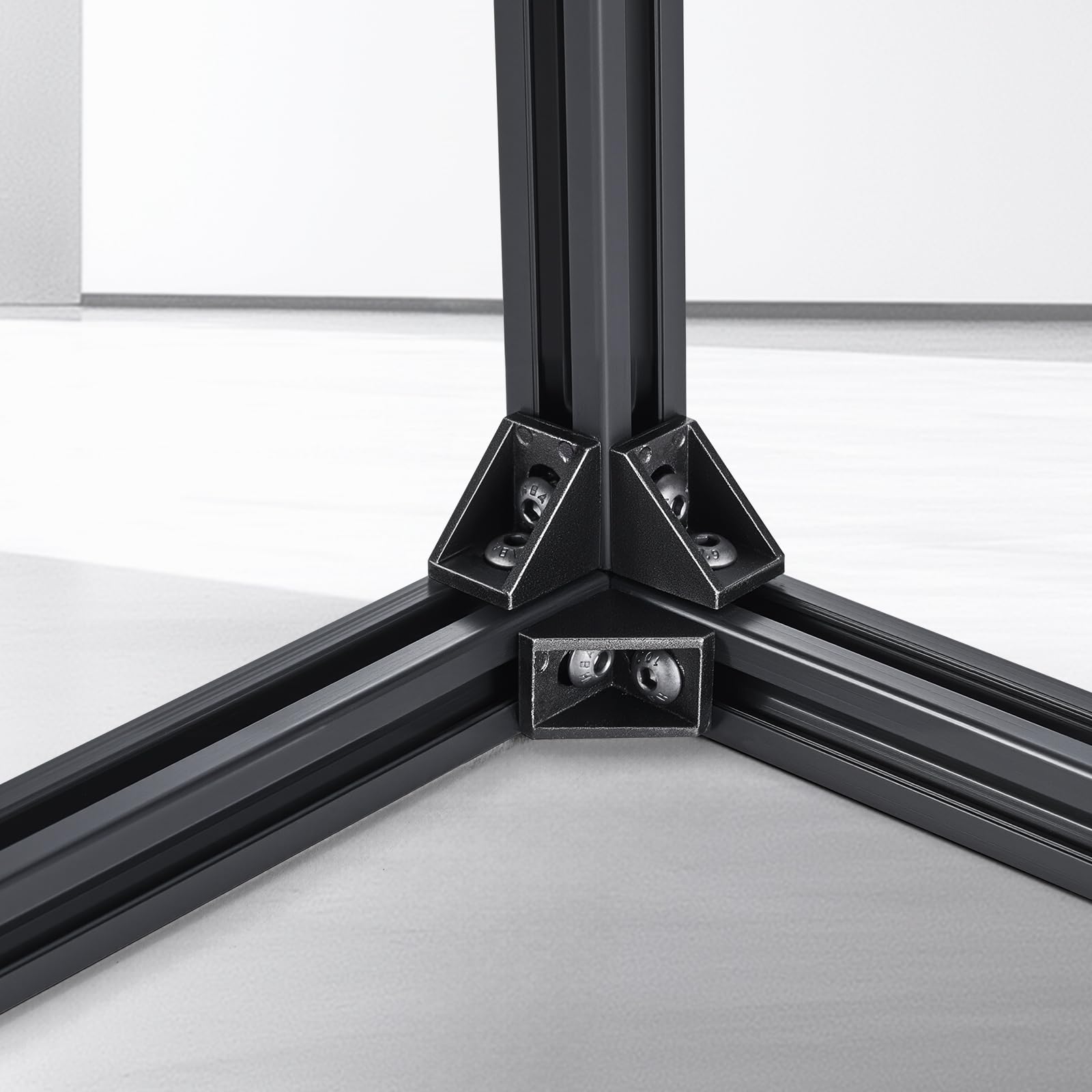 VEVOR Profilés d'Extrusion en Aluminium 2020, Lot de 10, Rail Linéaire Anodisé 1000 mm, Rainure en T, pour Imprimante 3D CNC