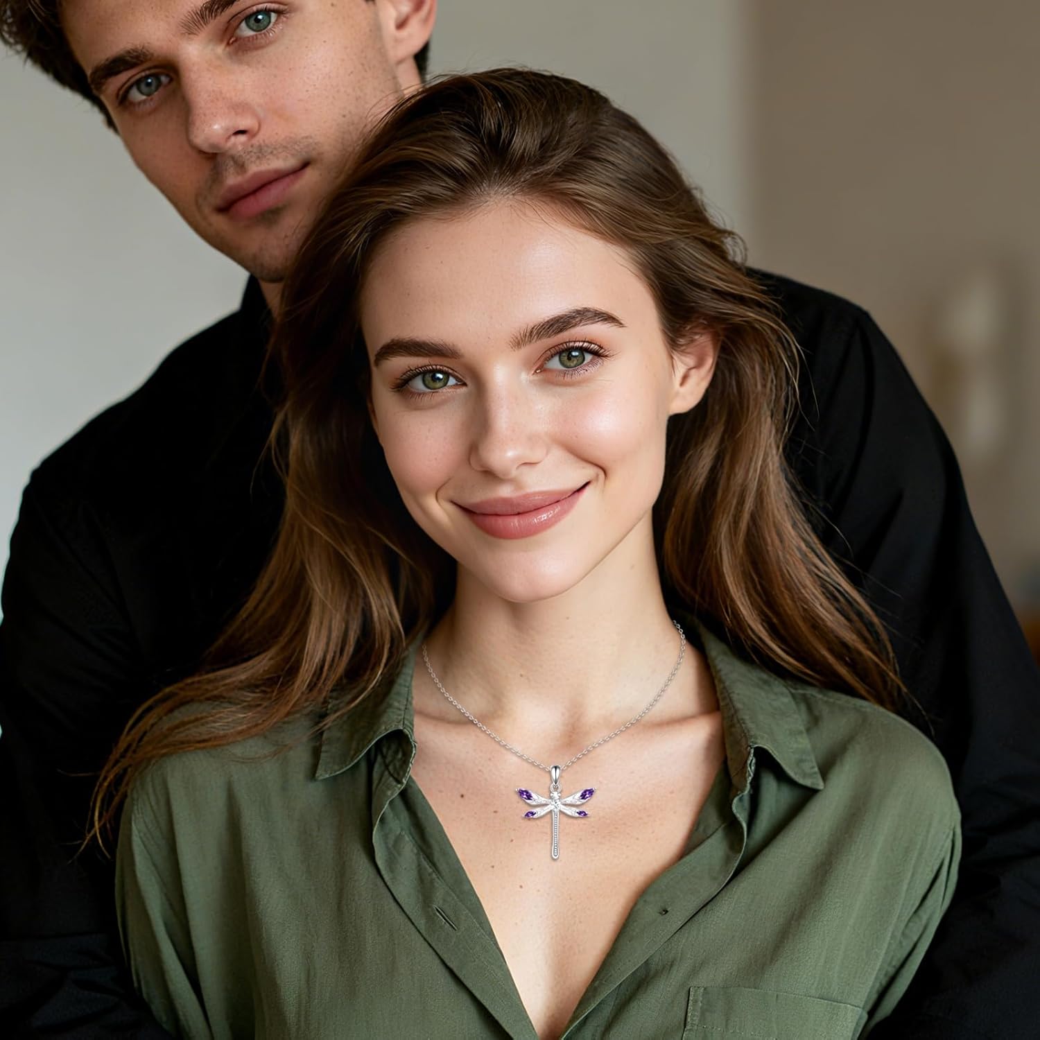 POPLYKE Dragonfly Necklace 925 Sterling Silver Dragonfly Pendant Jewelry Gifts for Women - Image 6