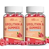 Babivek Urolithin A Supplement Gummies,Urolithin A+ Supplement with NAD+, CoQ10, Resveratrol,PQQ for Mitochondrial Support, Muscle Strength,Vegan 120ct