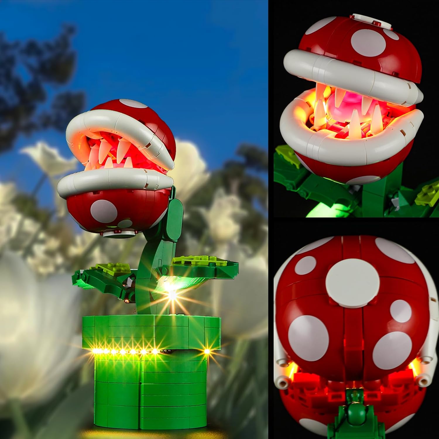 Vaodest LED Light for Lego 71426 Piranha Plant Set,Design and Configuration Compatible with Model 71426(LED Light Only, Not Building Block Kit)