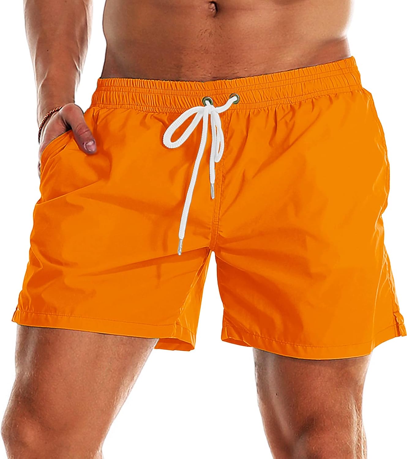 YnimioAOX Men's Swim Trunks Quick Dry Beach Shorts Swimwear Bathing Suit