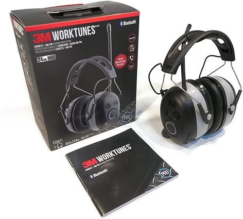 3M Bluetooth WorkTunes AM FM MP3 Radio Auriculares - Protector auditivo inalámbrico por The ROP Shop disponible en Yaxa Guatemala