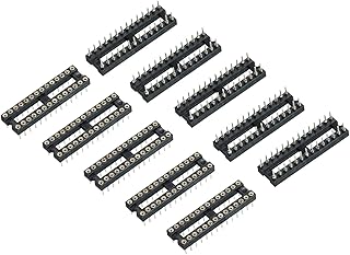 Tool parts DIP IC Chip Socket Adapter Round Pin 28P 2.54mm Pitch IC Socket - 10 Pack