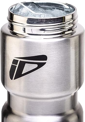 Miniatura 6 de Speedfil Speedflask - Botella de agua deportiva de acero inoxidable aislada al vacío de 21 onzas con tapa trasera de rebote 2.0 (plateado)