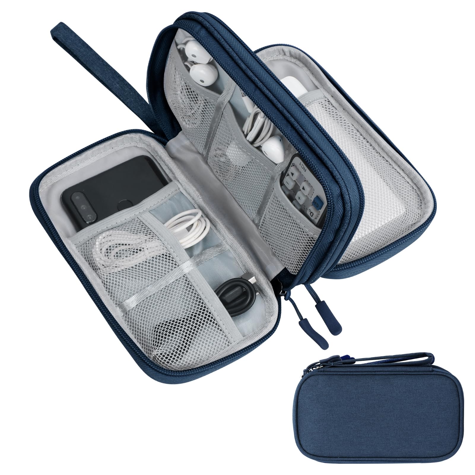Skycase Electronic Organizer Travel Case - Waterproof Travel Cord Pouches for Organization, Cable Organizer, All-in-One Double Layers Storage Bag for