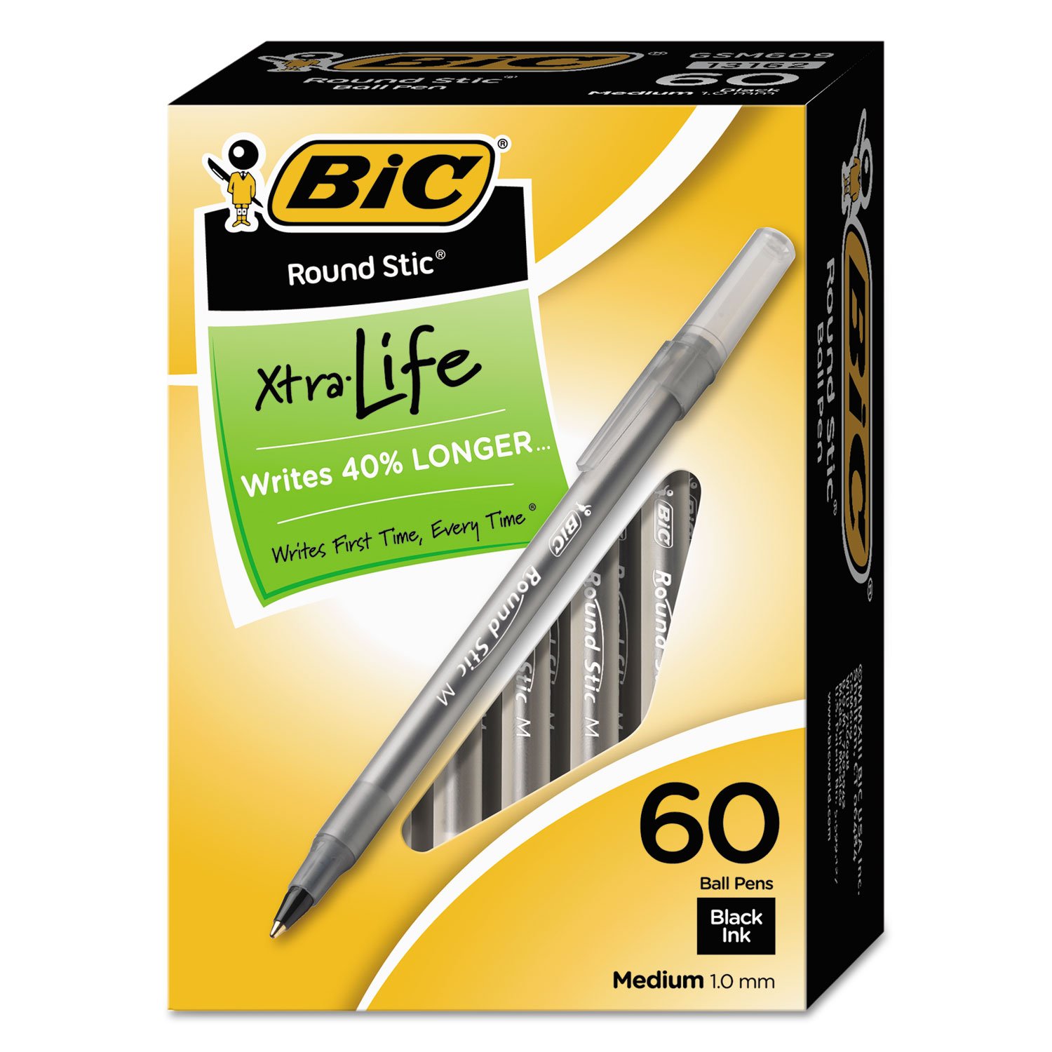 BICGSM609BK - BIC Round Stic Ballpoint Pen by BIC