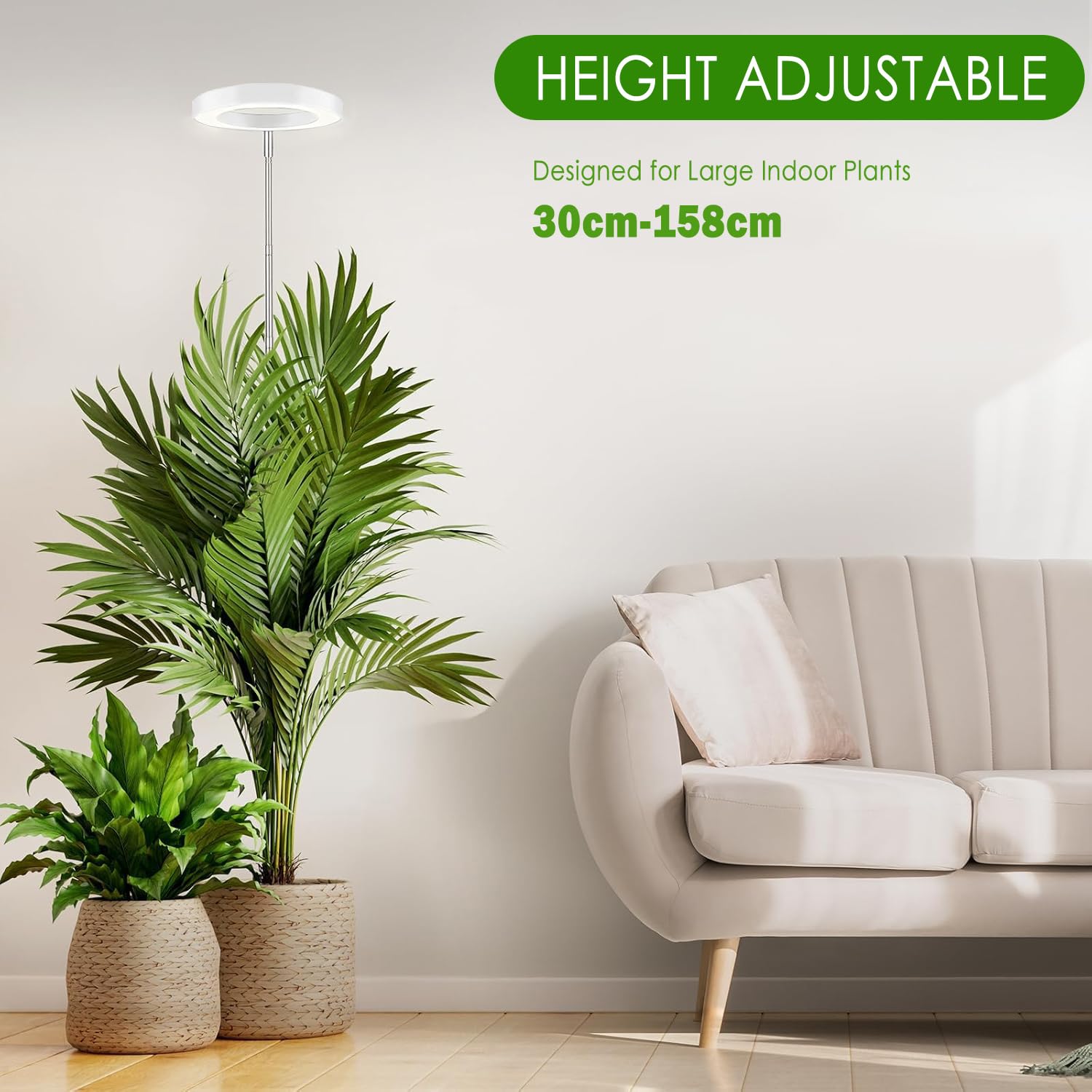 SIYOMG Grow Lights for Indoor Plants 72 LEDs Full Spectrum Led Grow Light 10 Brightness Settings, 3 Light Modes - Image 4