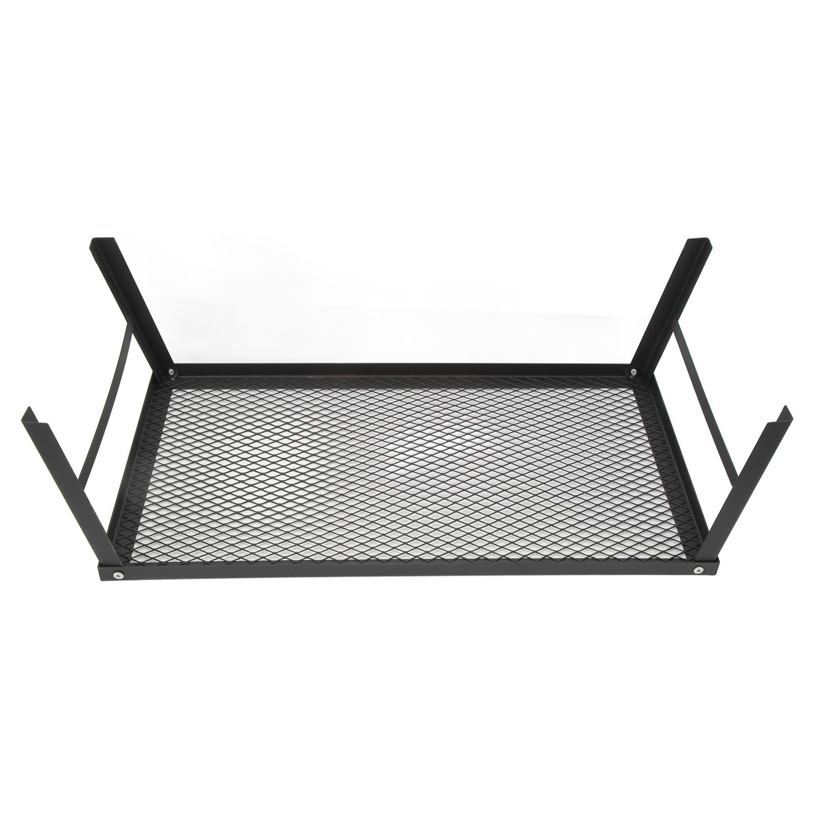 Griglia da Campeggio in Acciaio Resistente per Cottura a Fiamma Libera, Griglia da Cucina Portatile Pieghevole per Barbecue All'aperto, 55x30 Cm