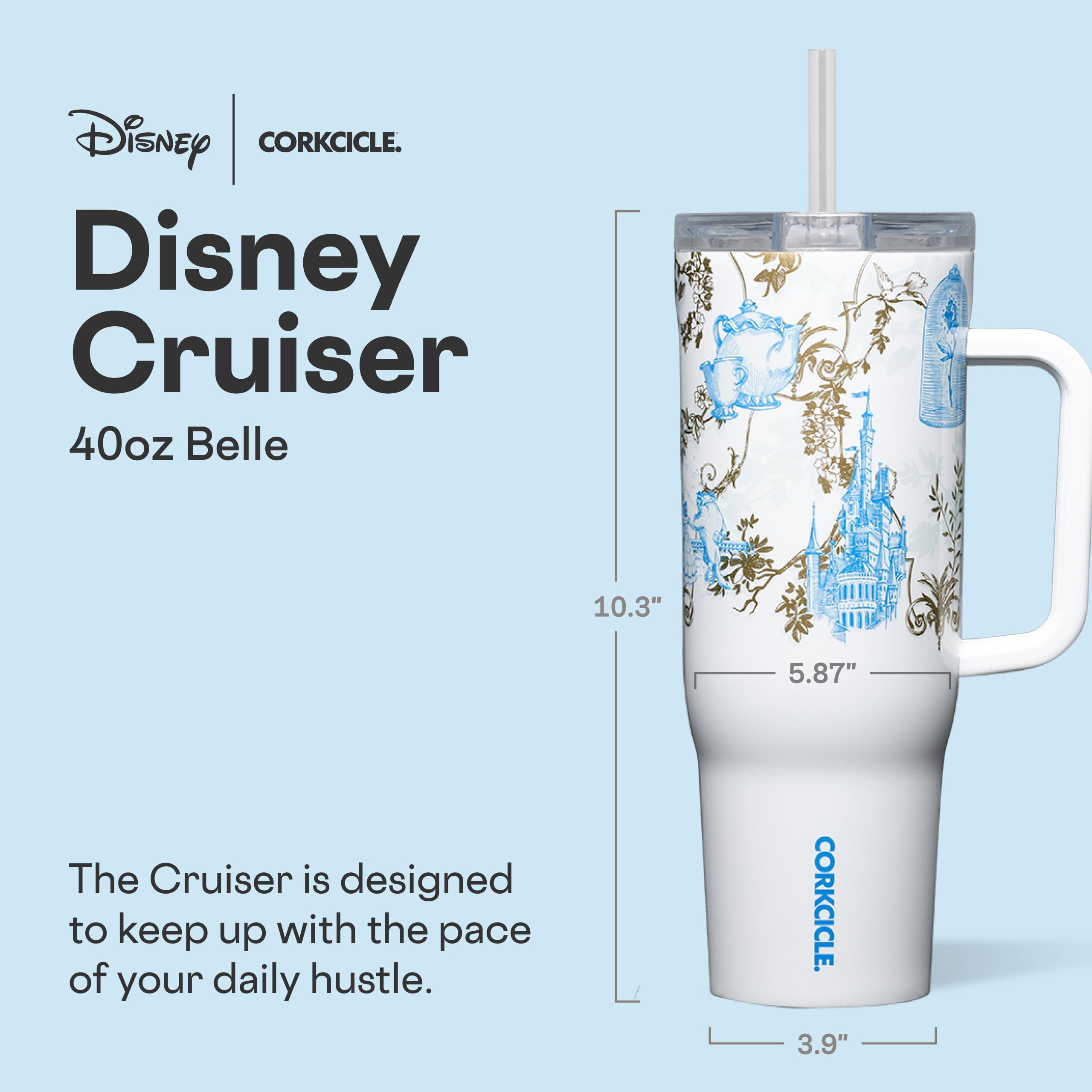 Amazon.com: Corkcicle Cruiser Insulated Tumbler with Handle