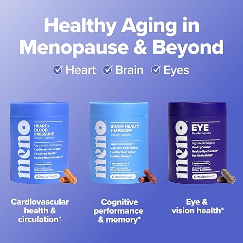 Miniatura 6 de O Positiv MENO Cápsulas de apoyo para el corazón y la presión arterial, apoyo diario para una circulación saludable, control del estrés y presión