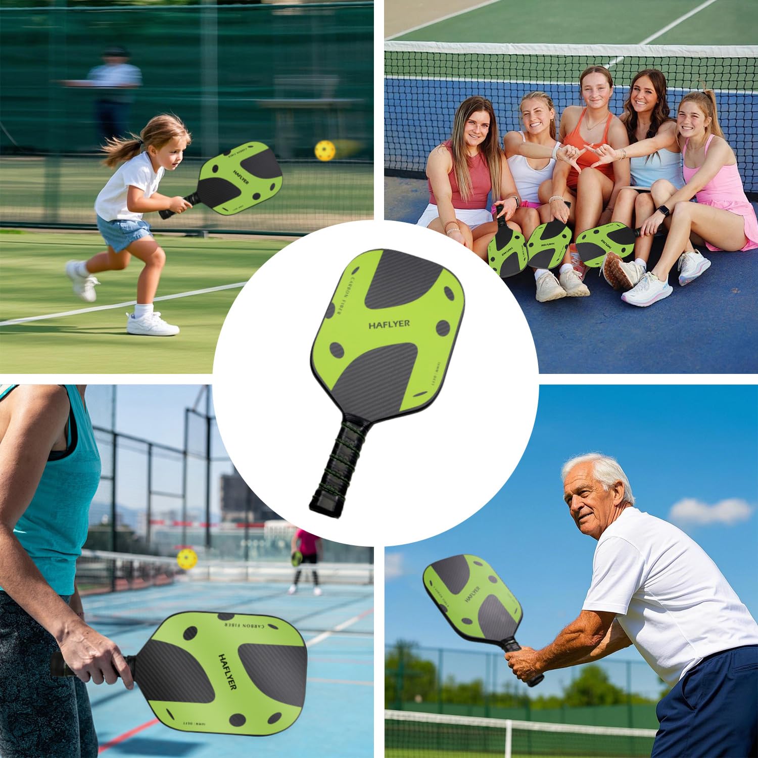 HTPICK ピックルボール パドル カーボンファイバー USAPA承認 黒い Amazon.co.jp: ピックルボールパドル、USAPA承認、3K摩擦面