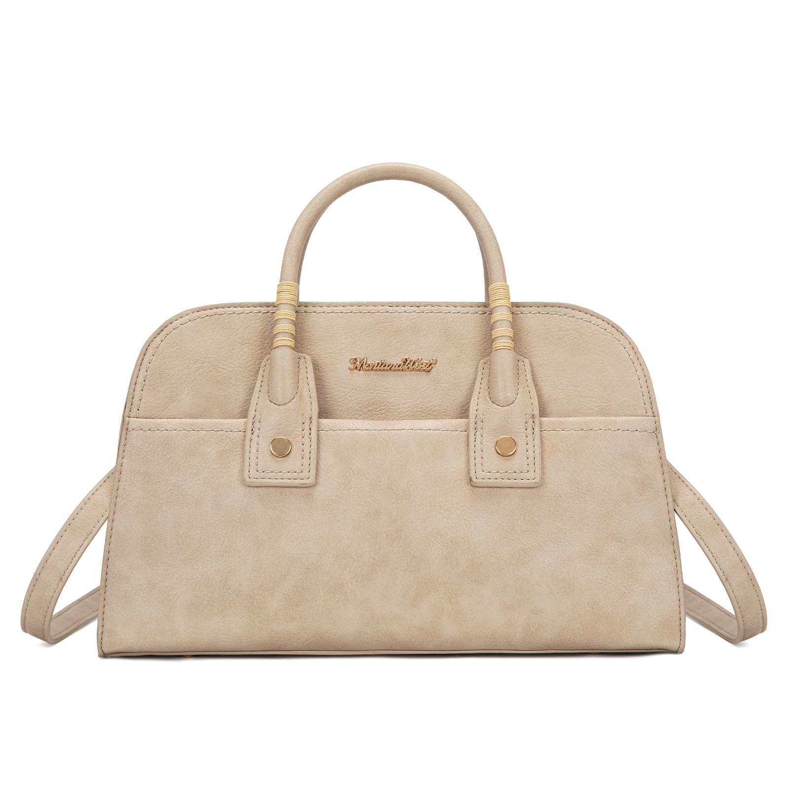 Montana West Structured Satchel Bag for Women, Top Handle Crossbody Purse