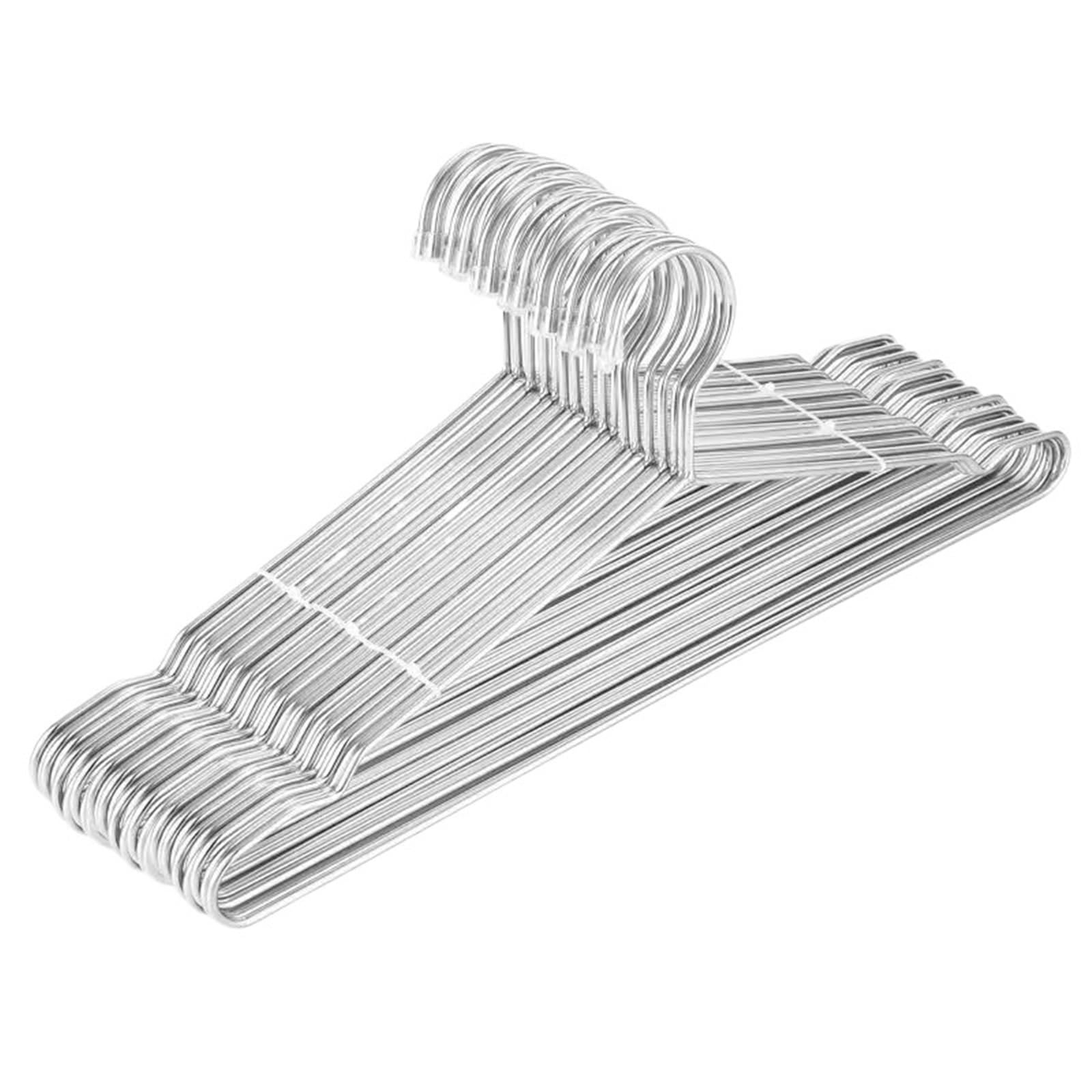 Hangers Wire Clothes Hanger, Strong And Stainless Steel Metal, Heavy Duty Non-Slip Slim Space Saving, 16.5 Inch(20pcs)