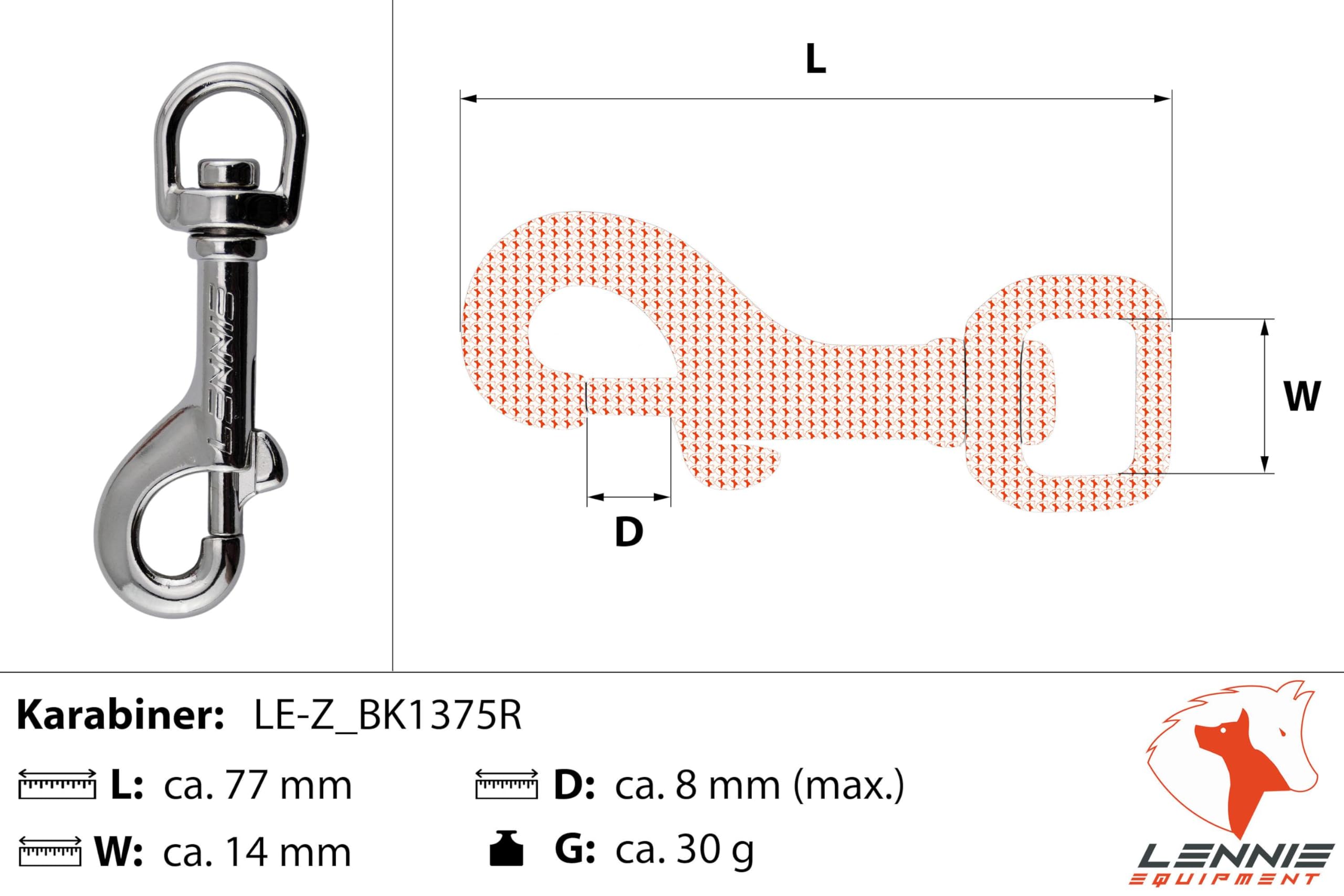 LENNIE Guinzagli da addestramento in 12 mm Easycare (5-15 Metri [15 m], 2 Colori [Arancione Neon], mit Handschlaufe, wasserfest & pflegeleicht Durch PVC-Ummantelung)