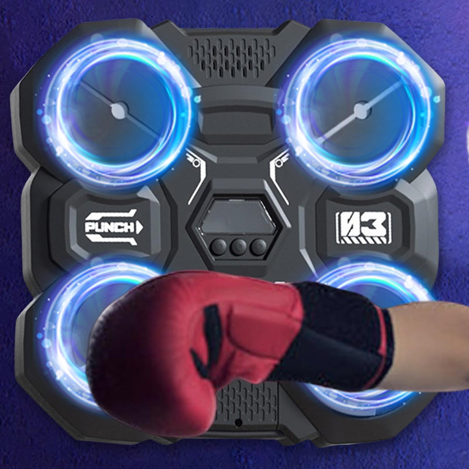 Punzonatrice Musicale Da Boxe - Con Luci LED, Regolabile, Per Allenamento Casa - Foto 5