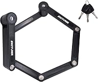 SIGTUNA Összehajtható Kerékpárzár - Biztonsági Lakat Országúti, Mountain és E-Bike Kerékpárokhoz, Tartóval, 3 Kulccsal 8