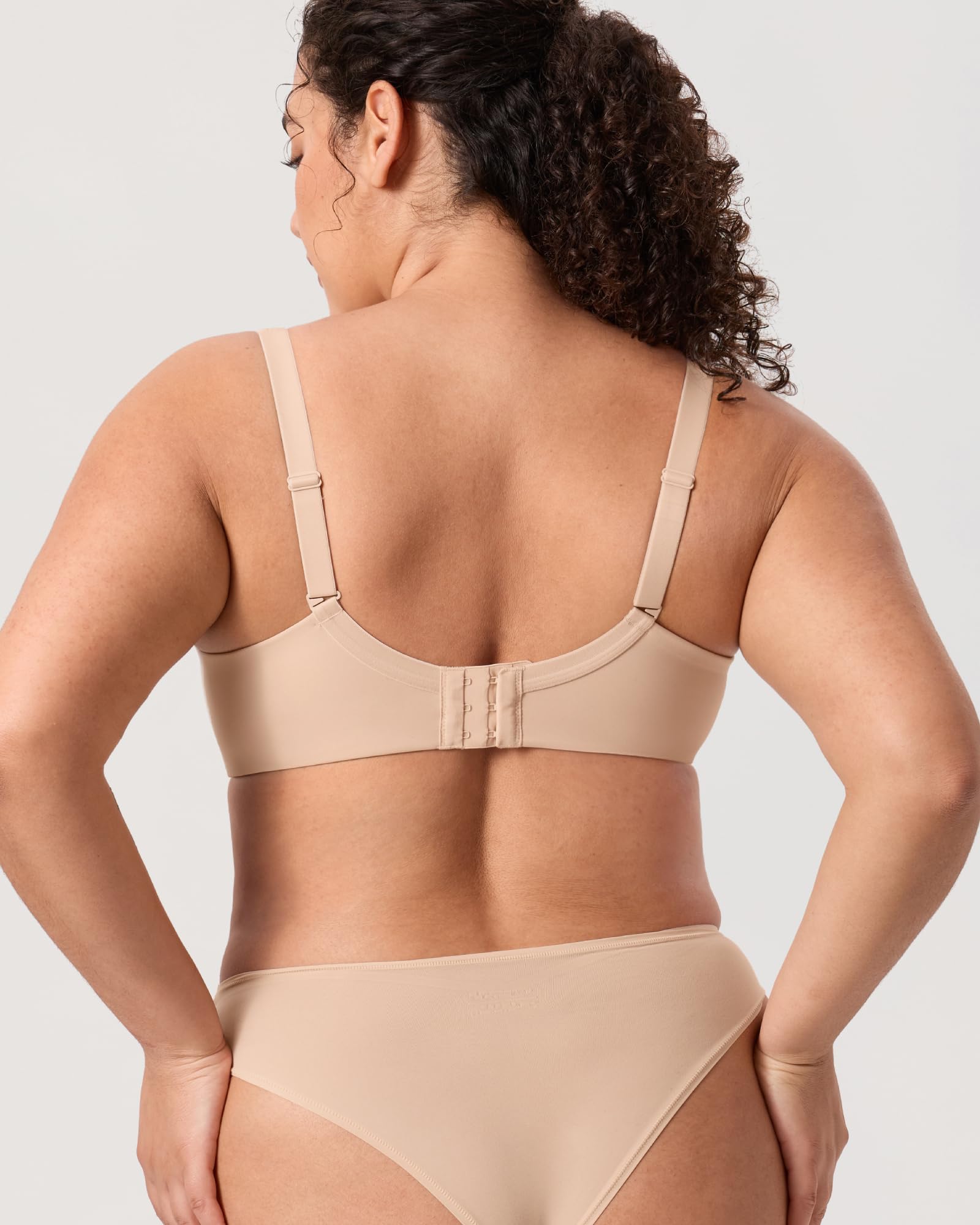 DELIMIRA Sujetador Tallas Grandes Balconette Mujer | Moldeado, con Aros, Invisible, Comodos