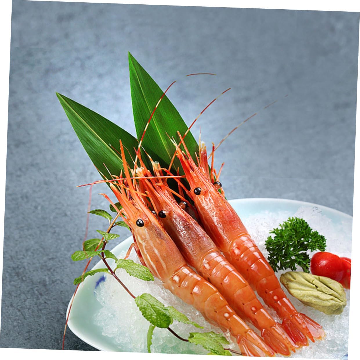Cabilock 100pcs Sushi Decorative Leaves Bamboo Leaf for Sashimi Japanese Food Mat Real Material Sushi Tray Ornament Japanese Restaurant Decor
