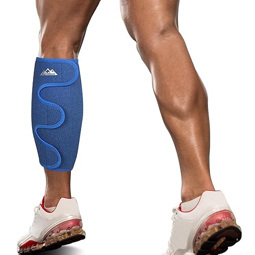 supregear Soporte de pantorrilla, férula ajustable de compresión para pantorrilla, para hinchazón muscular, alivio del dolor, senderismo,
