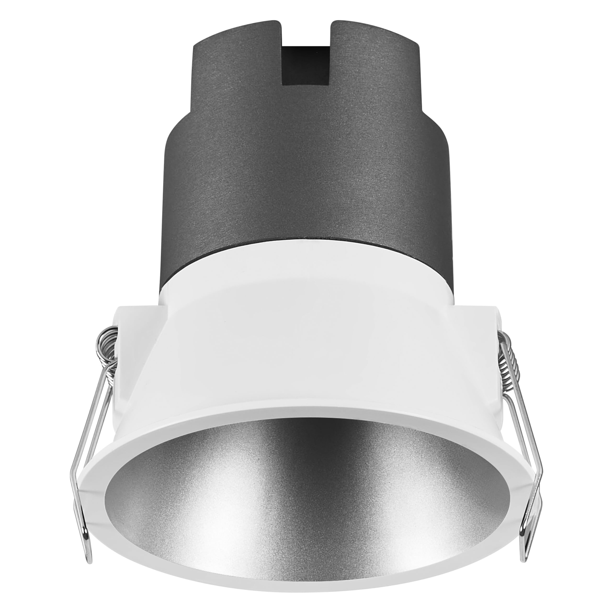 OSRAM SPOT Twist recessed Downlight, Silver, 10W, 800lm, 830 WT, 93mm Diameter, Warm White Light Color, up to 90% Energy Savings Compared to Halogen downlights, Easy Installation, 3000K.