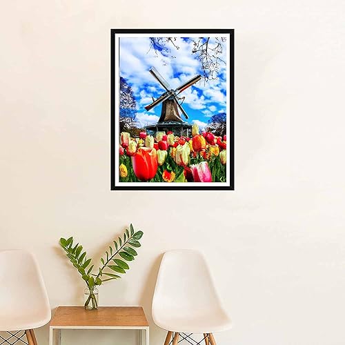 Miniatura 3 de Pintura de diamante 5D para mujer en bicicleta con kit de números, SKRYUIE DIY con diamantes de imitación pegados con diamantes de imitación,