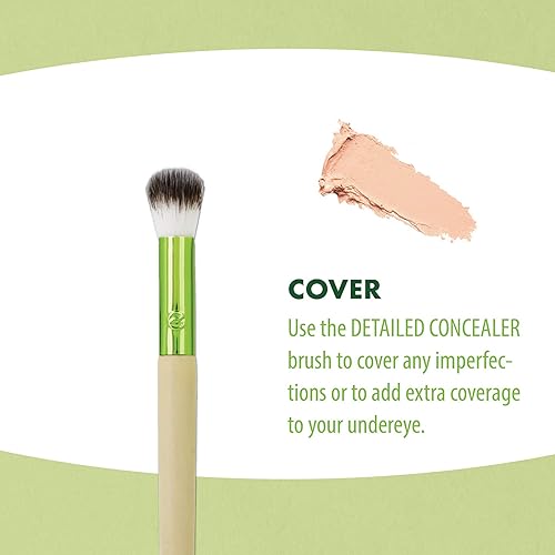 Miniatura 5 de Kit de brochas de maquillaje EcoTools 3146 Vibes con bolsa de viaje para base y corrector.