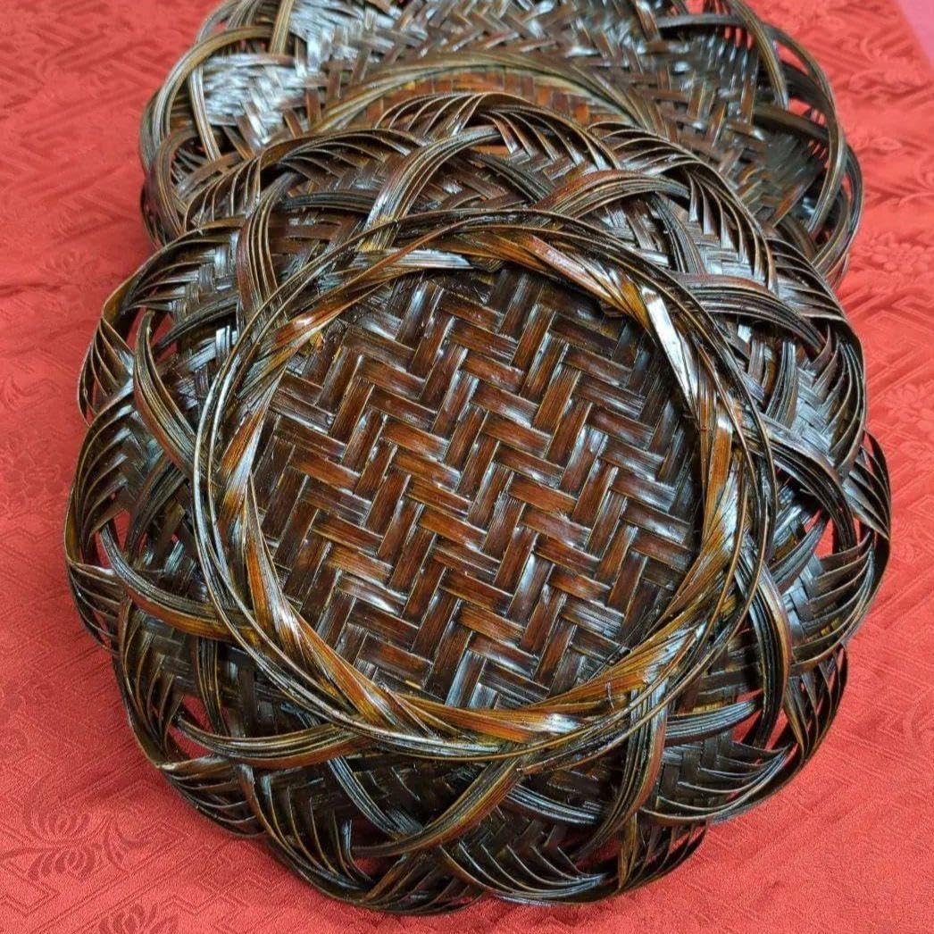 国産 木曽檜スリ漆めんぱ 小判型弁当 仕切り付き 未使用】国産 木曽檜