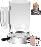 Charcoal Chimney Booster-Charcoal Starter Base & Coal Burner Blower, 10-Minute Rapid Ignition, Outdoor BBQ Accessories for Kingsford, Weber and Other Grill Chimney Charcoal Starter-Ideal Grilling Gift