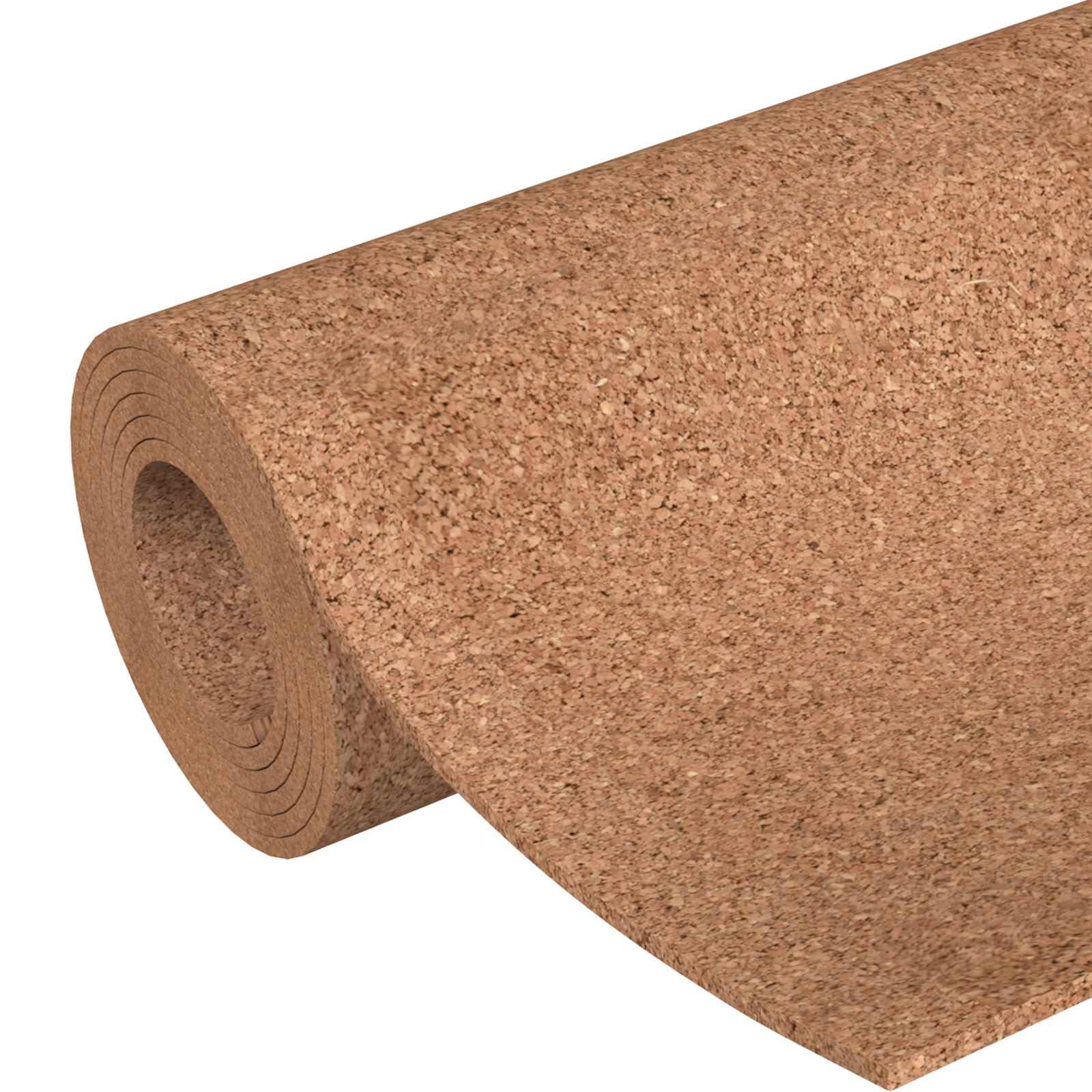 Rotolo di sughero, 200 x 50 x 0,8 cm, per decorazione murale e progetti fai da te, bacheca in sughero, fonoassorbente, marrone