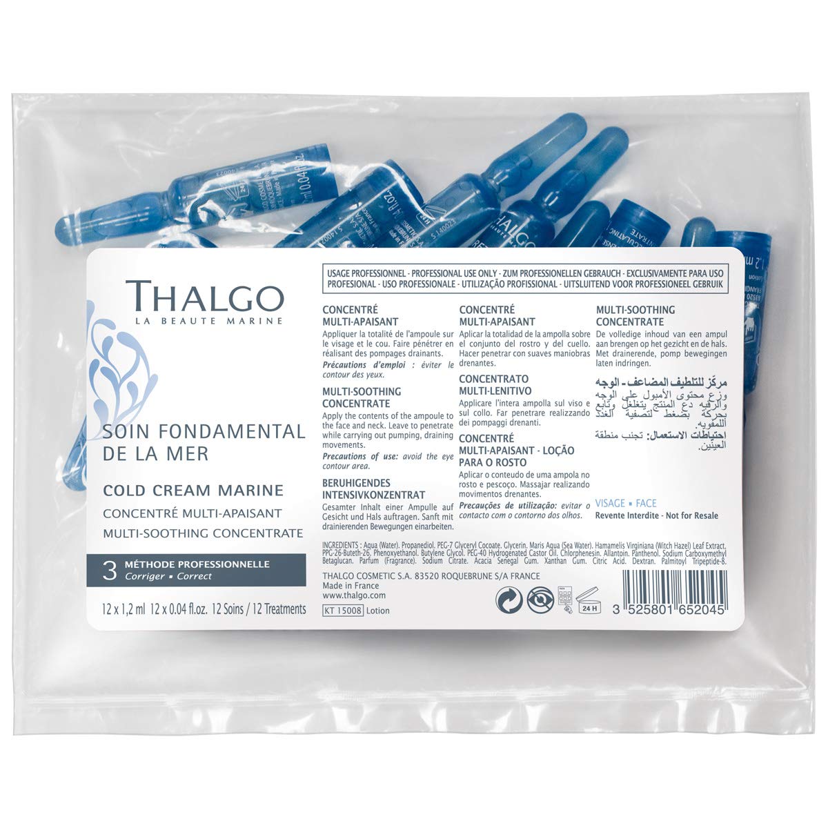 Thalgo Cold Cream Marine Multi-Soothing Concentrate 12x1.2ml (Salon Size)