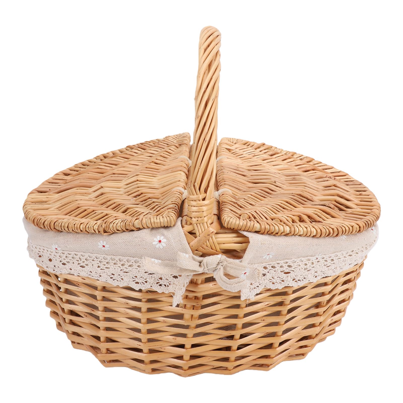 Panier pique-nique osier Fdit : transportez vos repas de camping sans écraser